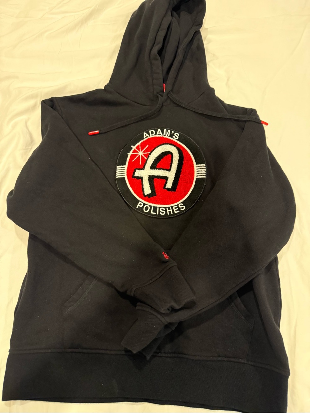 Black Logo Hoodie - Men's Pullover hoodie- Adam’s polishes